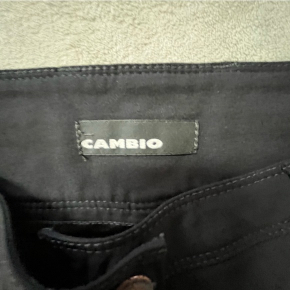 Cambio Felicity Black Stretch Flared Dress Trouser Pants - Picture 4 of 11